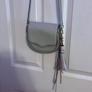 Authentic Rebecca Minkoff Sydney Mini Crossbody Baby Blue Purse Handbag Bag